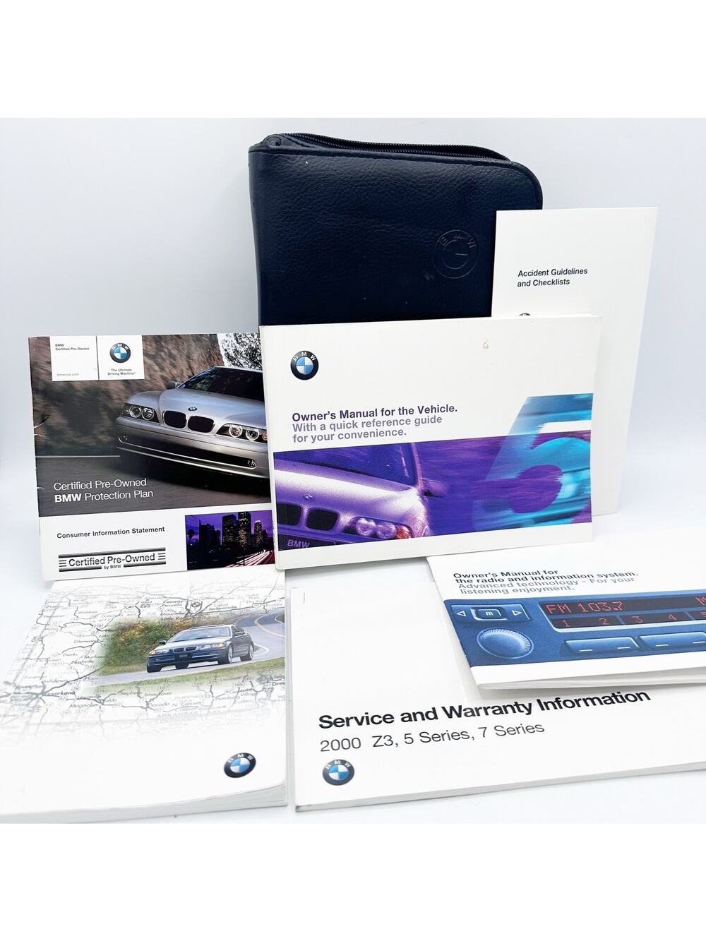 00 2000 BMW 5 Series/528i/540i Sedan/Sport Wagon Owners Manual OEM w/ Case